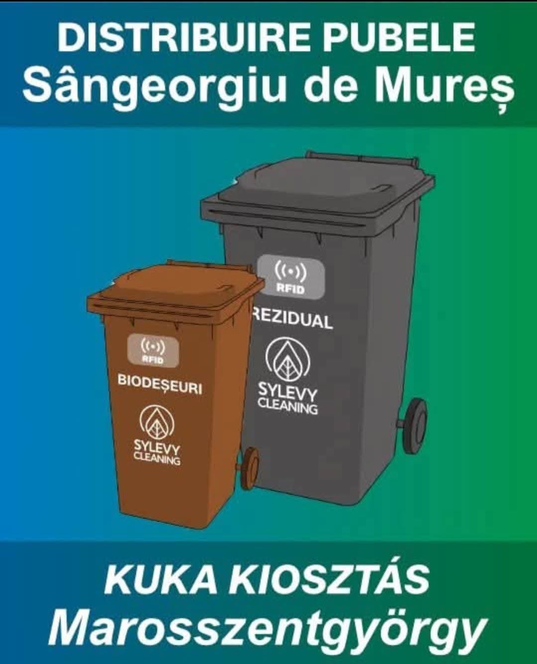 Se pot ridica noile pubele !!!